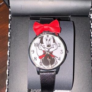 Disney Minnie Mouse Black and Red Watch